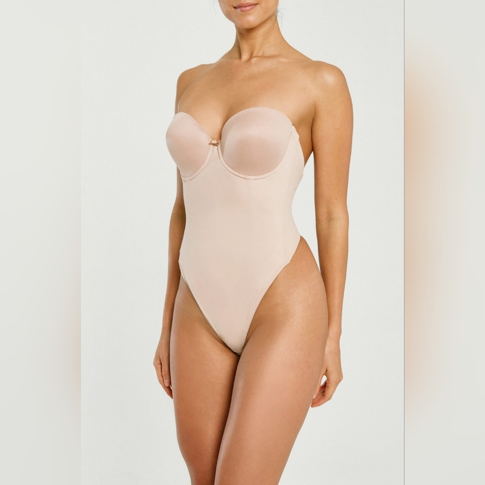Seamless Strapless Shapewear Bodysuit - Cream